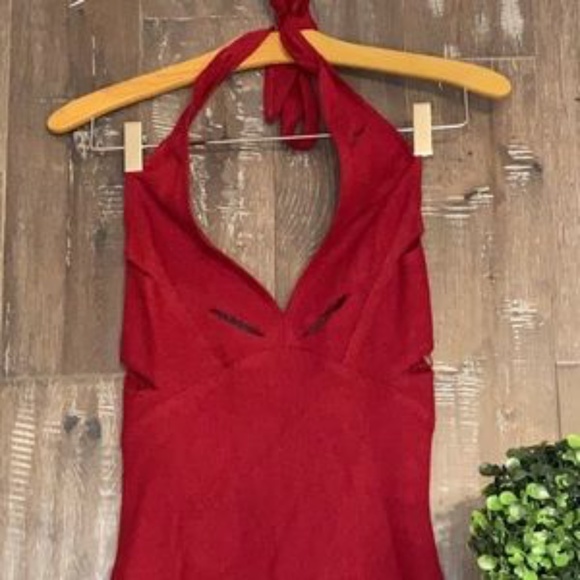 CELEBRITY DESIGNER  Cesar Arellanes Cut-Out Halter Dress SUPER CUTE - Picture 8 of 11